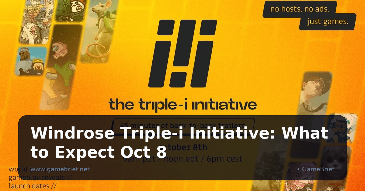 Triple-i Initiative event graphic showing October 8, trailer format, and the no-hosts message