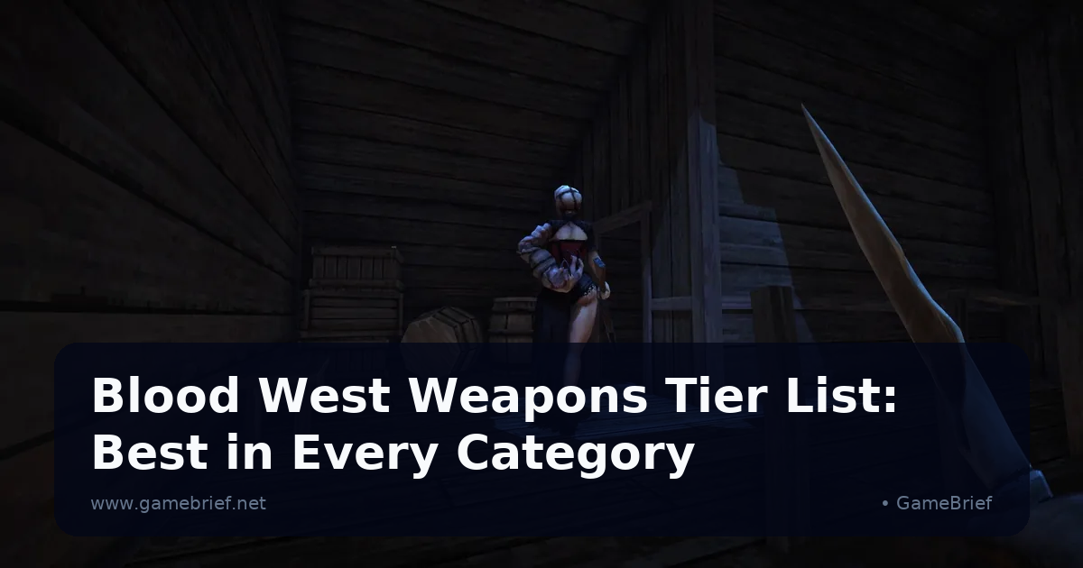 Preview: Blood West Weapons Tier List: Best in Every Category (General)