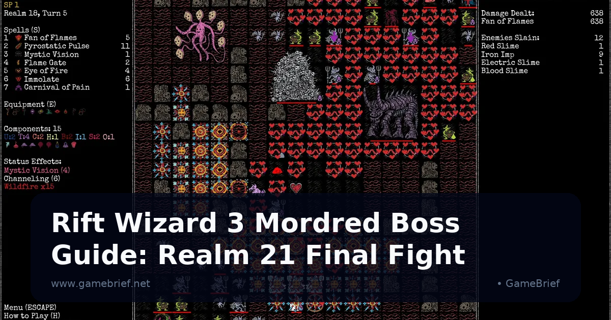 Preview: Rift Wizard 3 Mordred Boss Guide: Realm 21 Final Fight (General)