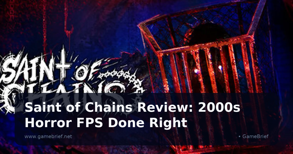Saint of Chains first-person horror shooter showing dark psychological nightmare environment with father protagonist